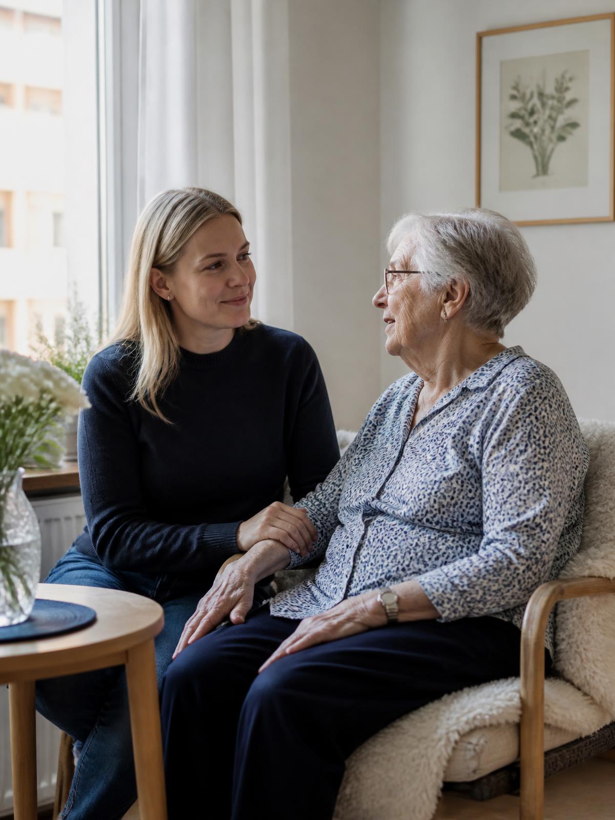 Medarbetare i vardagen hos en kund